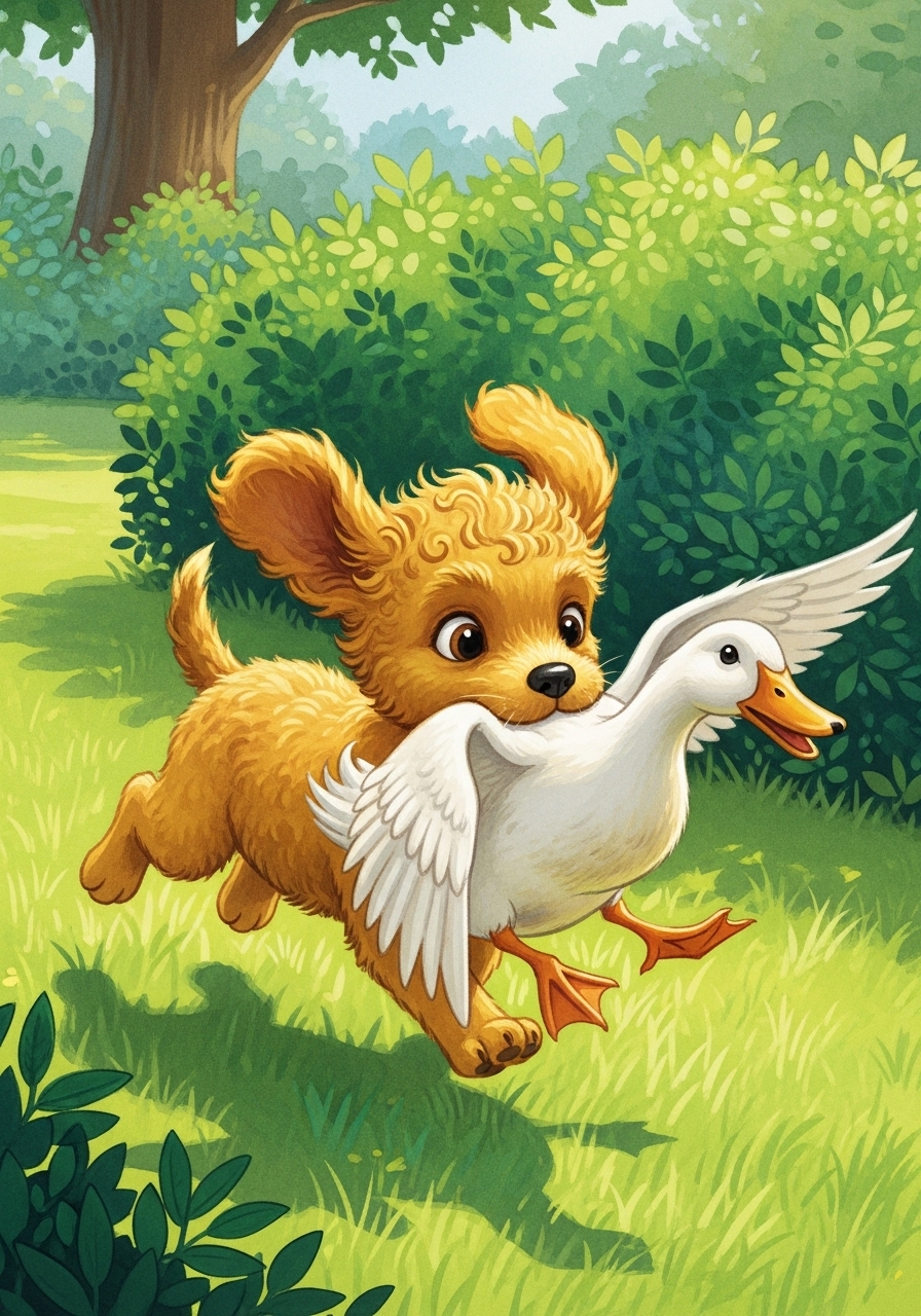 Cățeluș cu părul creț